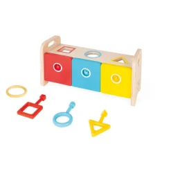 Janod La caja de llaves ESSENTIEL ·*Niños Juguetes Waldorf|Juguetes Montessori
