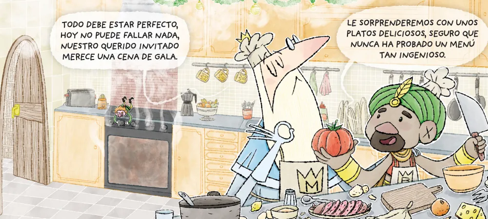 hola monstruo La cena mágica*Niños Libros De Navidad Para Niños|Álbumes Ilustrados Infantiles
