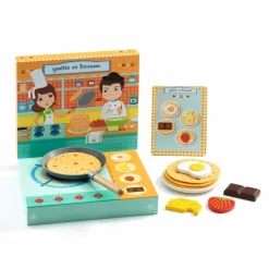 Djeco La Crepería de Gaëlle & Titouan ·*Niños Juguetes Waldorf|Cocinas De Madera Y Accesorios Juguete