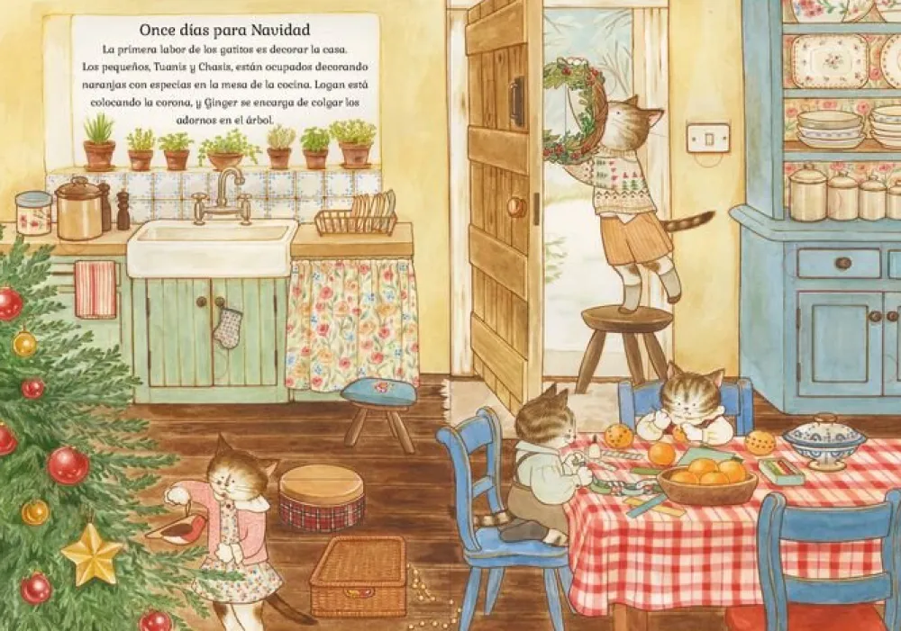 Tutifruti Editorial La familia Gatez en Navidad*Niños Libros De Navidad Para Niños