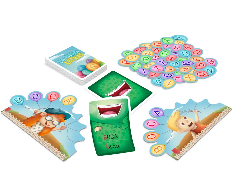Átomo Games La fiesta de las letras*Niños Átomo Games|Juegos De Mesa De Viaje
