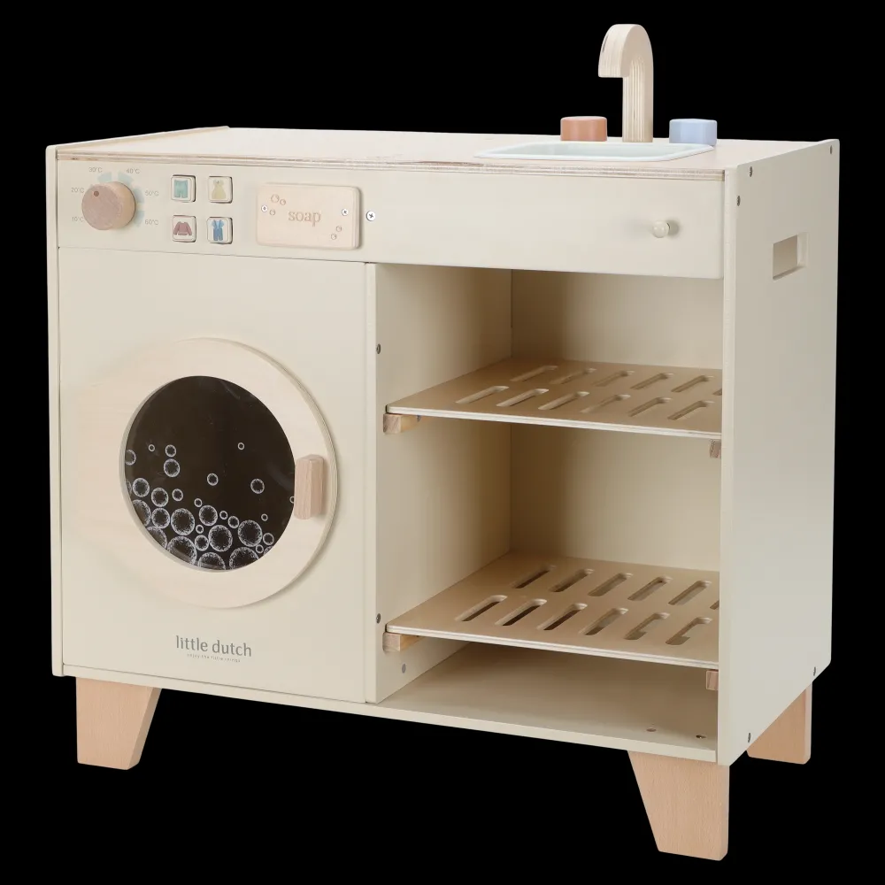 Little Dutch Lavadora FSC ·*Niños Cocinas De Madera Y Accesorios Juguete|Juguetes Waldorf