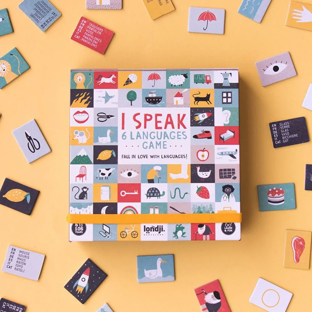 Londji Learn&Fun - I speak 6 languages*Niños Juegos De Mesa De Viaje|Juegos De Mesa Competitivos