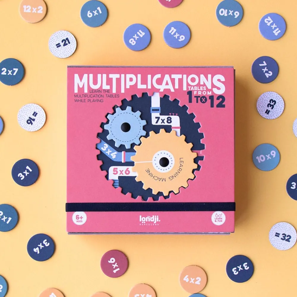 Londji Learn&Fun – Multiplications ·*Niños Juegos De Mesa De Viaje|Juegos De Mesa Competitivos