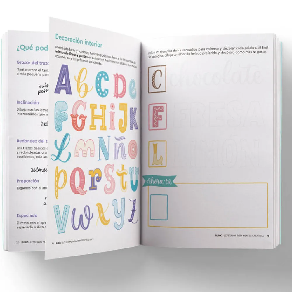 Rubio Lettering para mentes creativas*Niños Libros Para Regalar A Mamá|Kit De Manualidades