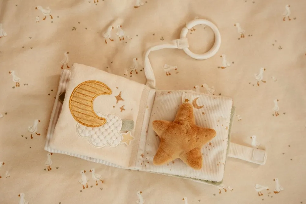 Little Dutch Librito Blando Actividades anilla Newborn Naturals ·*Niños Libros De Tela Para Bebés|Libros De Tela Para Bebés