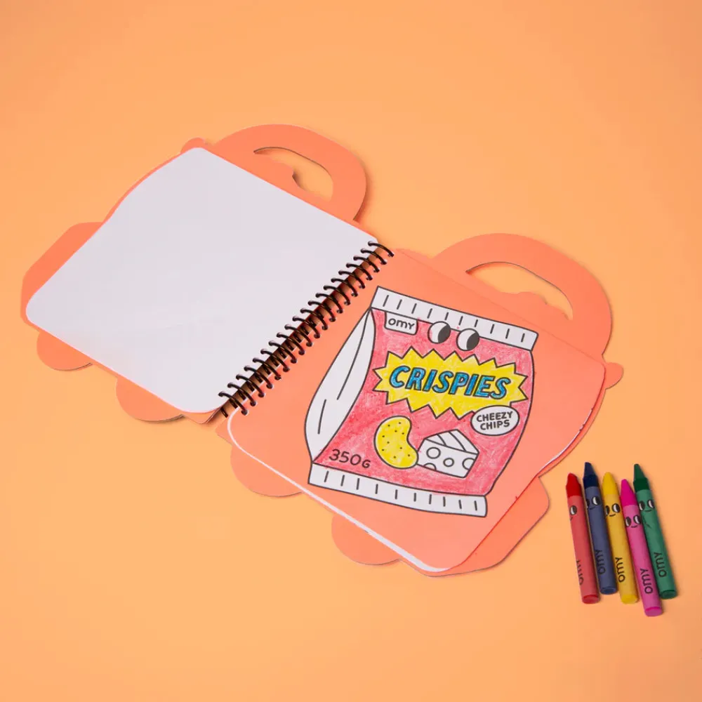Omy Libro con pinturas y pegatinas Yummi ·*Niños Juegos De Viaje