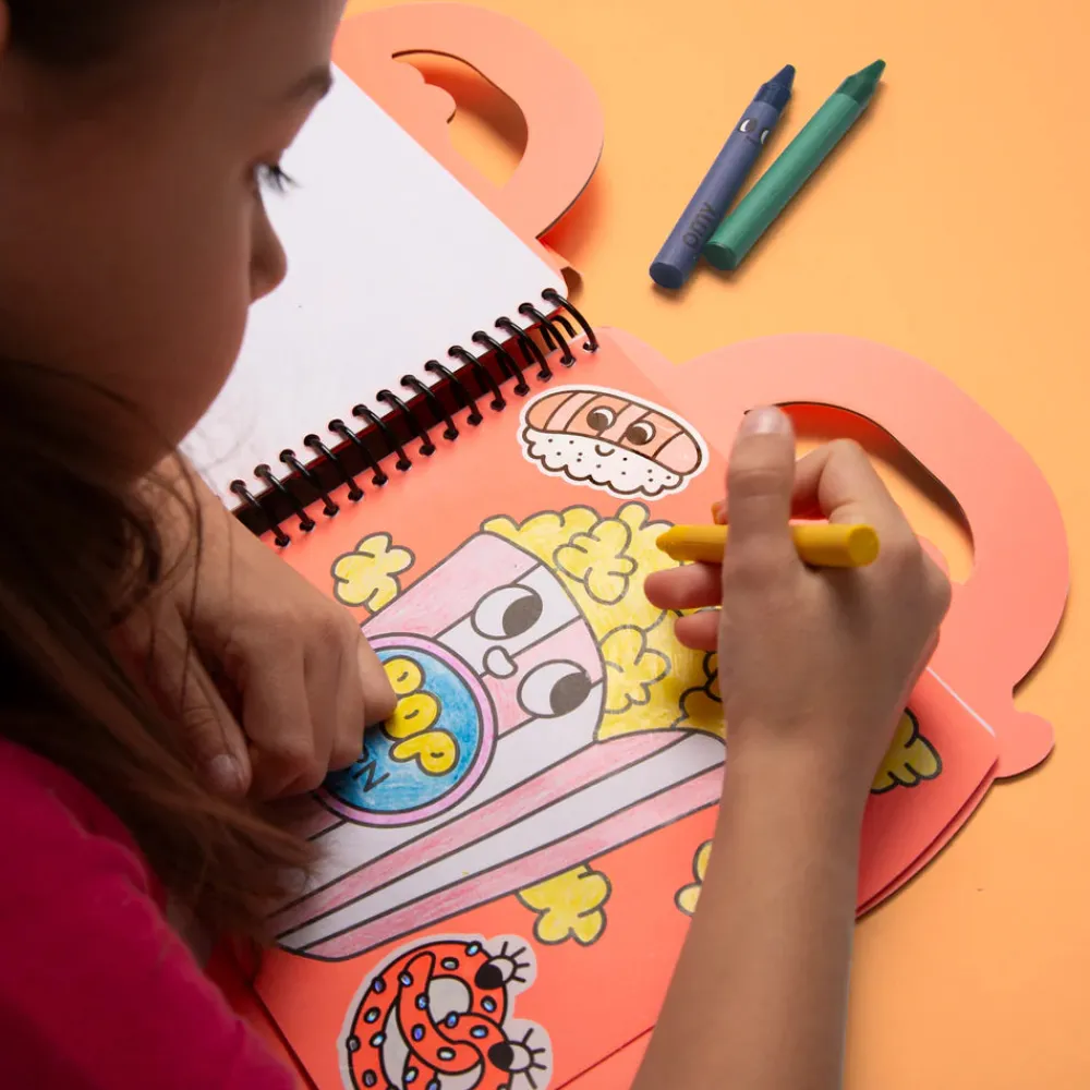 Omy Libro con pinturas y pegatinas Yummi ·*Niños Juegos De Viaje