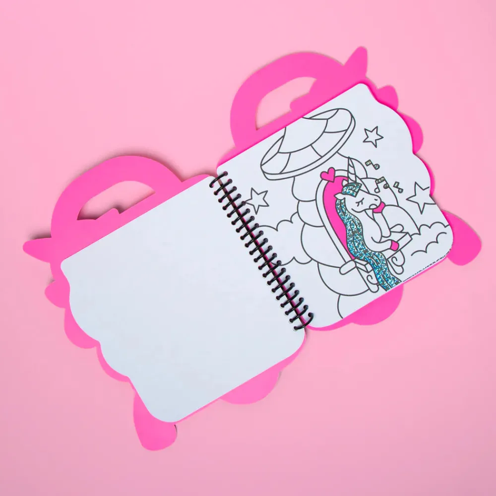Omy Libro con pinturas y pegatinas Unicornio ·*Niños Juegos De Viaje