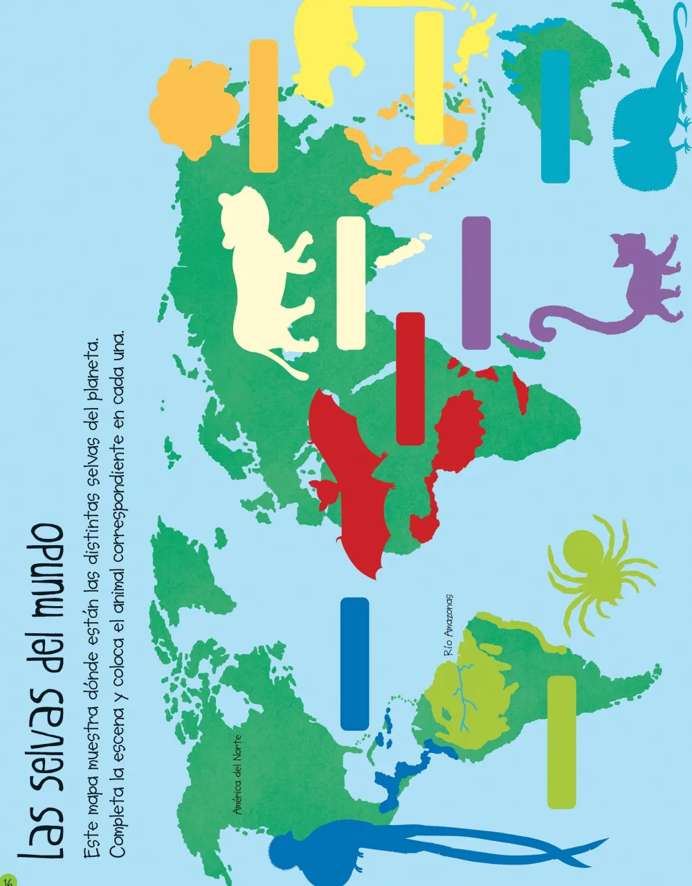 Usborne Libro de pegatinas · La Selva* Libros De Pegatinas