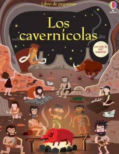 Usborne Libro de pegatinas · Los cavernícolas* Libros De Pegatinas