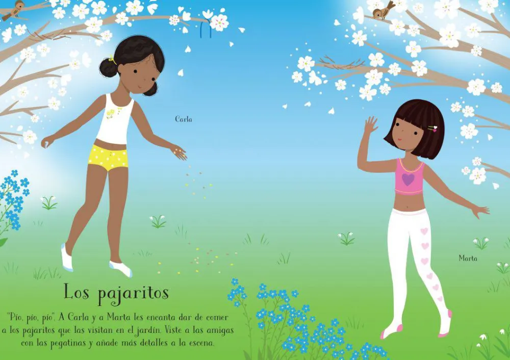 Usborne Libro de pegatinas · Visto a mis amigas ¡Ya es primavera!* Libros De Pegatinas