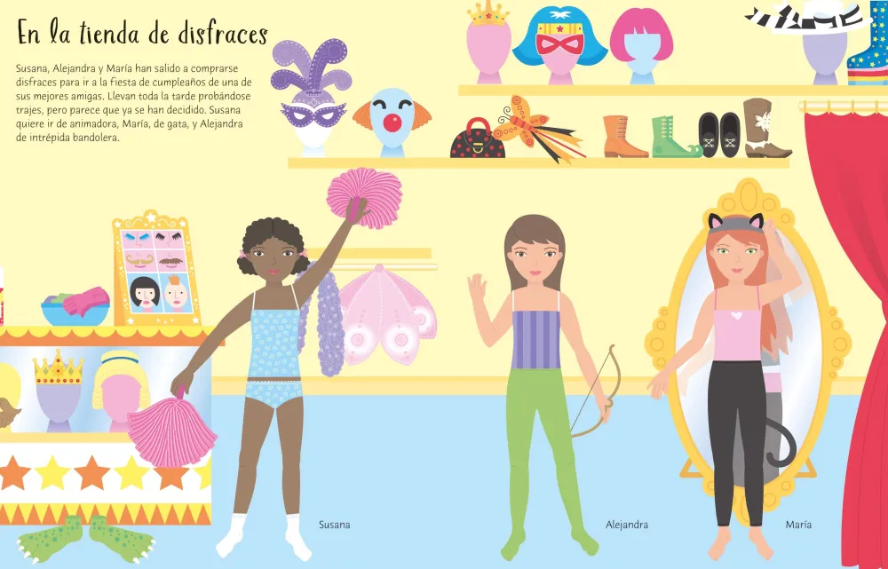 Usborne Libro de Pegatinas Disfraces* Libros De Pegatinas