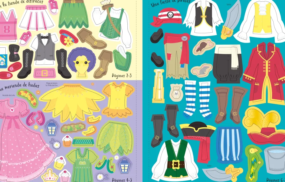 Usborne Libro de Pegatinas Disfraces* Libros De Pegatinas