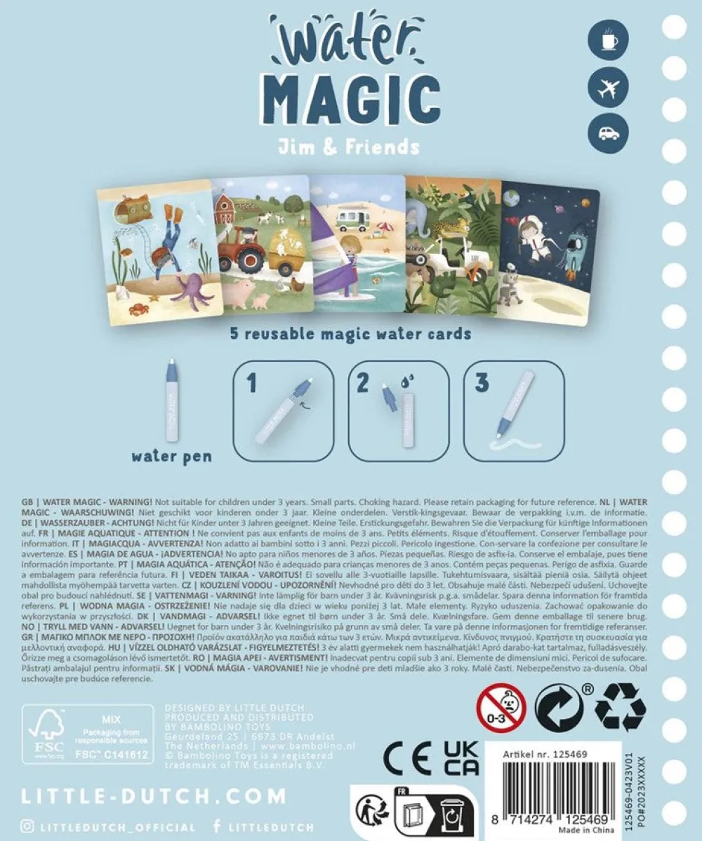 Little Dutch Libro mágico colorear Jim & Friends ·*Niños Juegos De Viaje
