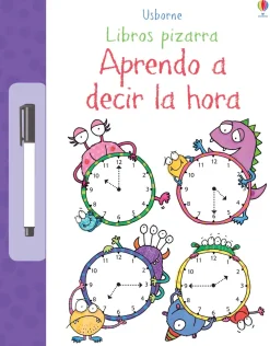 Usborne Libro Pizarra · Aprendo a decir la hora*Niños Libros Pizarra De Usborne|Juegos De Viaje