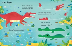 Usborne Libro Pizarra · El mundo de los dinosaurios*Niños Libros Pizarra De Usborne|Juegos De Viaje