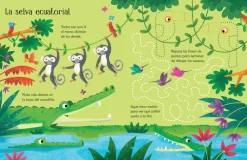 Usborne Libro Pizarra · El mundo de los animales*Niños Libros Pizarra De Usborne|Juegos De Viaje