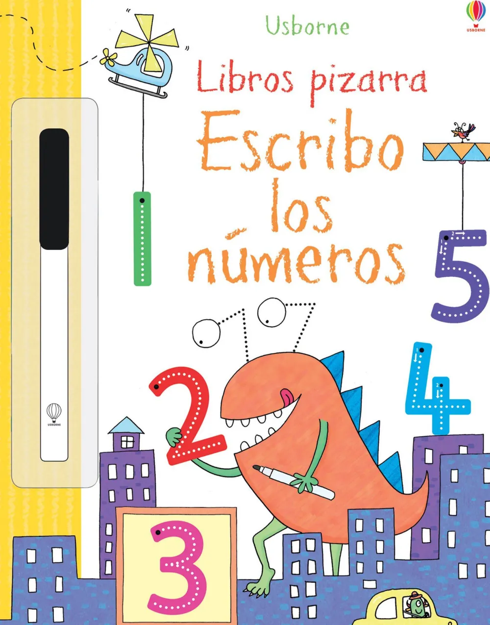 Usborne Libro Pizarra · Escribo los números*Niños Libros Pizarra De Usborne|Juegos De Viaje