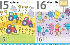 Usborne Libro Pizarra · Escribo los números*Niños Libros Pizarra De Usborne|Juegos De Viaje
