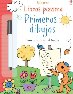 Usborne Libro Pizarra · Primeros dibujos*Niños Libros Pizarra De Usborne|Juegos De Viaje