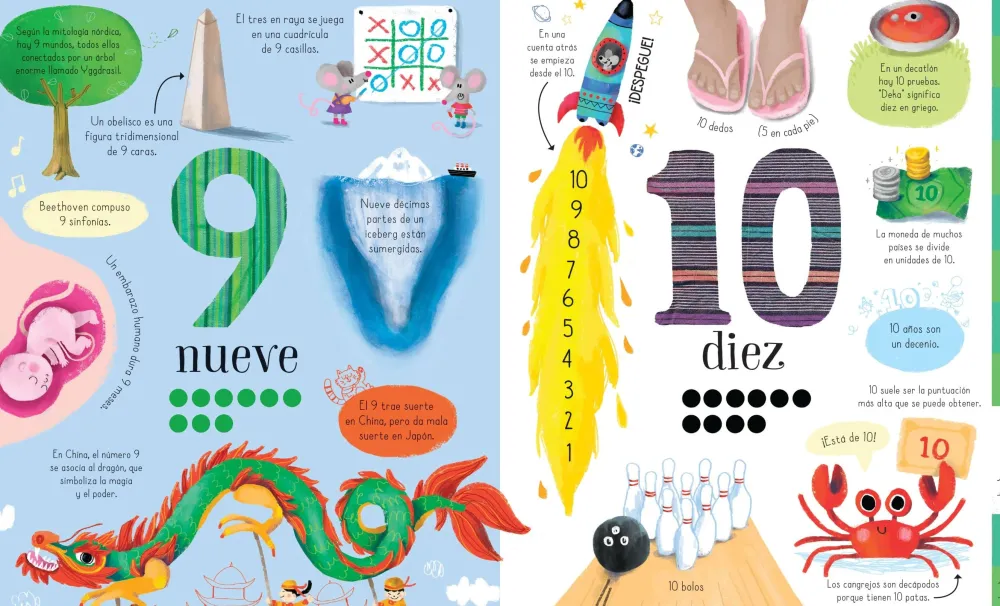 Usborne Libro Puzzle · Los números*Niños Puzzles 24 Piezas|Puzzles Con Libro