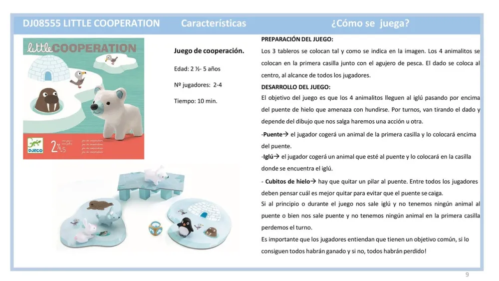 Djeco Little Cooperation ·*Niños Djeco|Juegos De Mesa Cooperativos