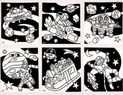 Omy Lámina de Terciopelo Cosmos ·*Niños Juegos De Viaje