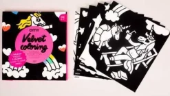 Omy Lámina de Terciopelo Unicornio ·*Niños Juegos De Viaje