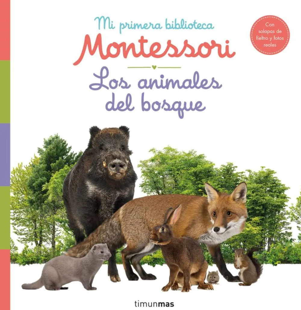 Timun Mas Los animales del bosque-Mi primera biblioteca Montessori* Timun Mas|Libros De Cartoné