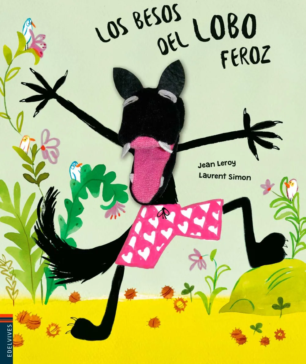 Edelvives Los besos del lobo feroz*Niños Libros De Texturas Para Bebés|Libros Con Muñeco