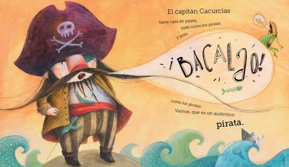 Nubeocho Los miedos del Capitán Cacurcias* Libros Sobre Emociones|Álbumes Ilustrados Infantiles