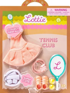 Lottie Dolls Lottie · Conjunto accesorios Club de Tenis*Niños Muñecas Lottie