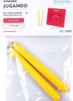 Braintoys Lápices para Imapad 2 uds ·*Niños Construcciones Magnéticas|Juegos De Viaje