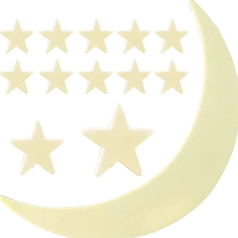 4M Luna y Estrellas Brillantes en la Oscuridad ·*Niños Juguetes Stem
