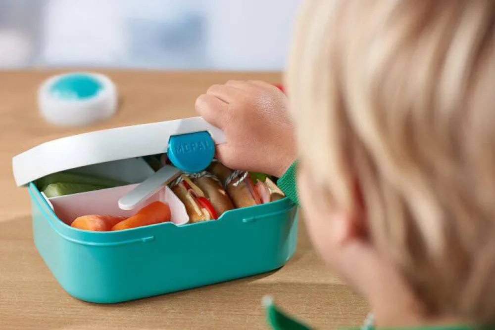 Mepal Lunch Box Campus Turquoise ·* Cajas De Almuerzo Infantil·Con Compartimentos
