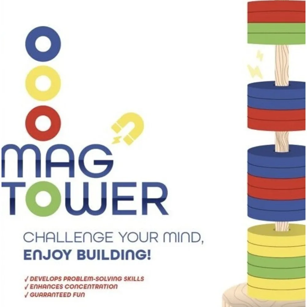 Juega Conmigo Mag Tower*Niños Juegos De Mesa Competitivos|Juegos De Mesa Cooperativos