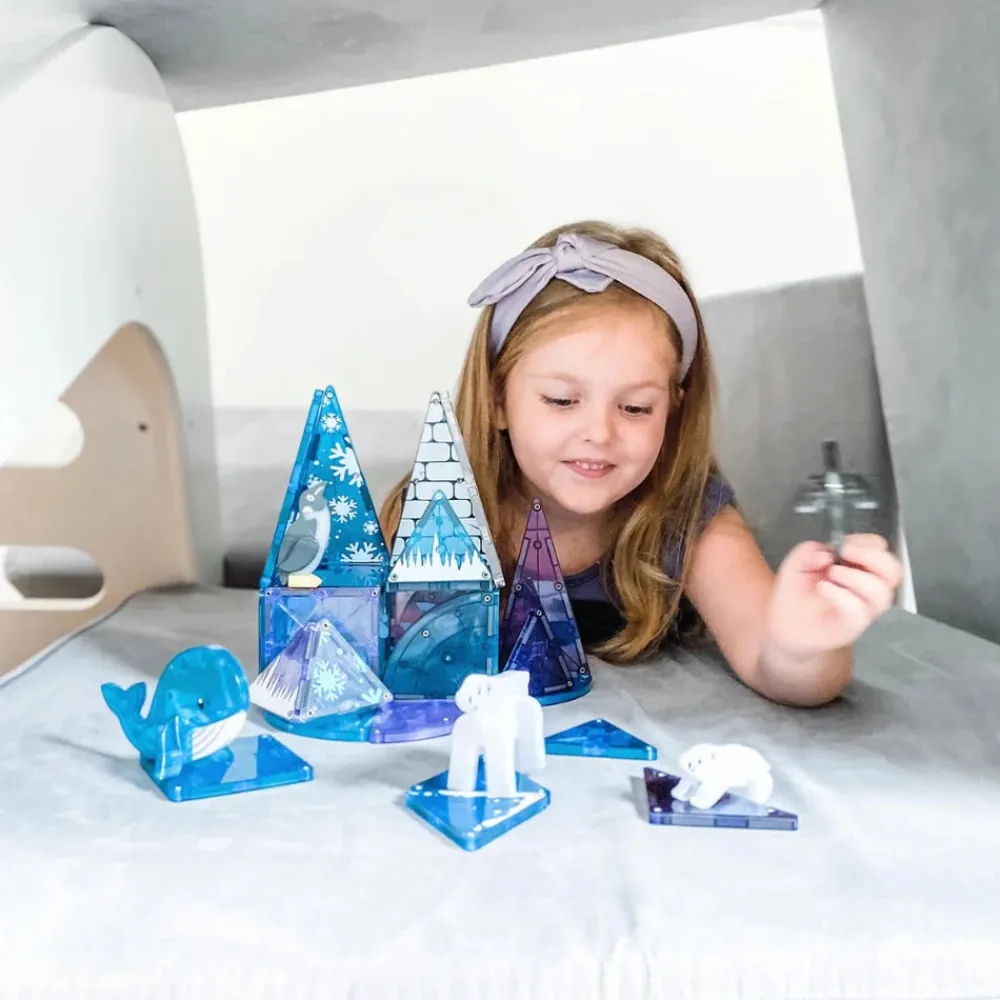 Magna Tiles Magna-T Artic Animals Set 25 piezas*Niños Construcciones Magnéticas