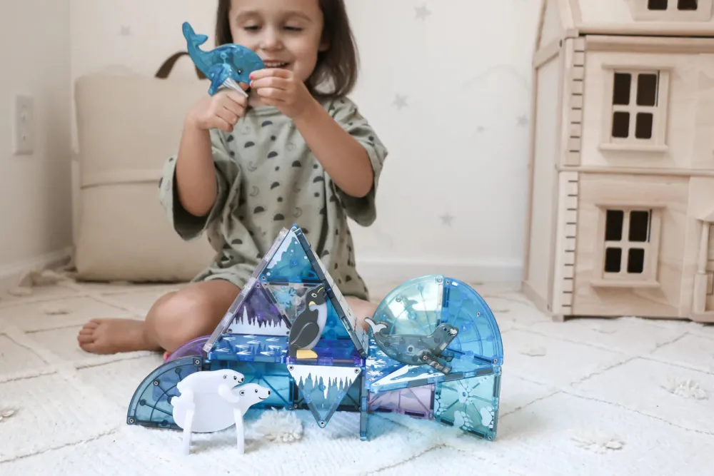 Magna Tiles Magna-T Artic Animals Set 25 piezas*Niños Construcciones Magnéticas