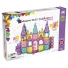 Magna Tiles Magna-T Castle DLX + MicroMags Set 48 piezas*Niños Construcciones Magnéticas