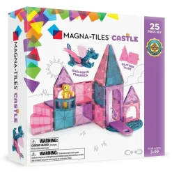 Magna Tiles Magna-T Castle Set 25 piezas*Niños Construcciones Magnéticas