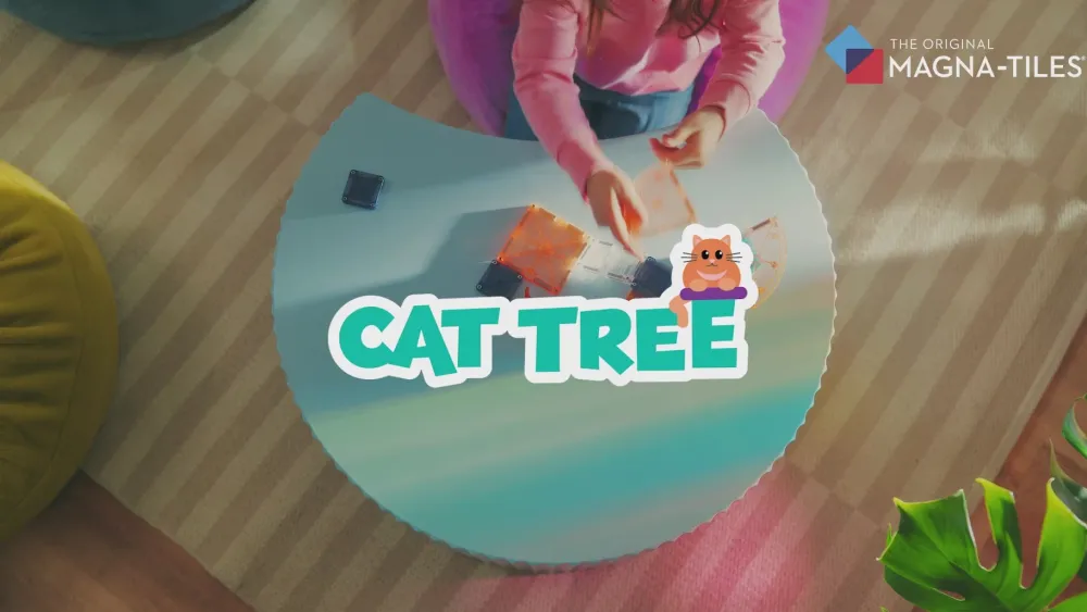 Magna Tiles Magna-T Cat Tree 13 piezas*Niños Construcciones Magnéticas