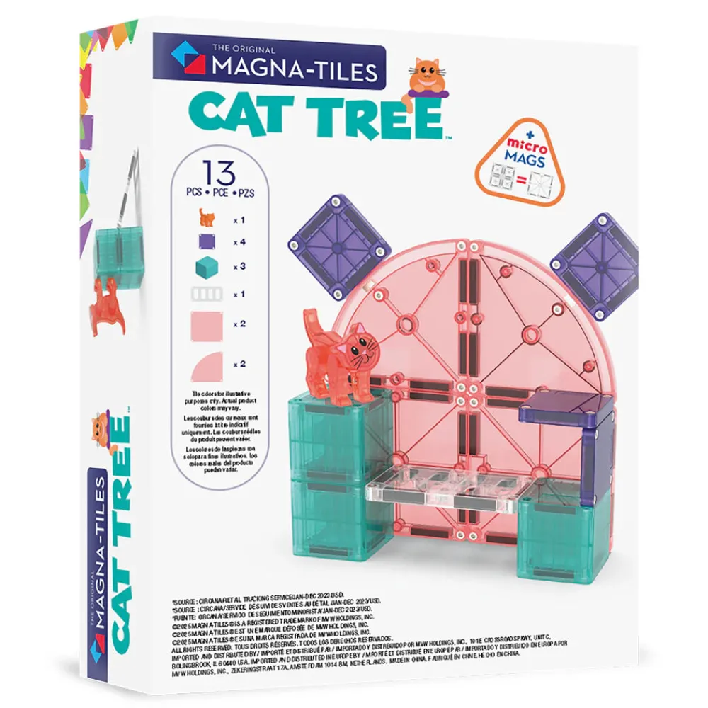 Magna Tiles Magna-T Cat Tree 13 piezas*Niños Construcciones Magnéticas