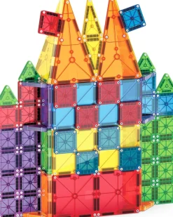 Magna Tiles Magna-T Combo + MicroMags Set 62 piezas*Niños Construcciones Magnéticas