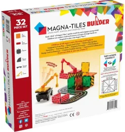 Magna Tiles Magna-T Construction Set 32 piezas*Niños Construcciones Magnéticas