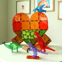 Magna Tiles Magna-T Dino World Set 40 piezas*Niños Construcciones Magnéticas