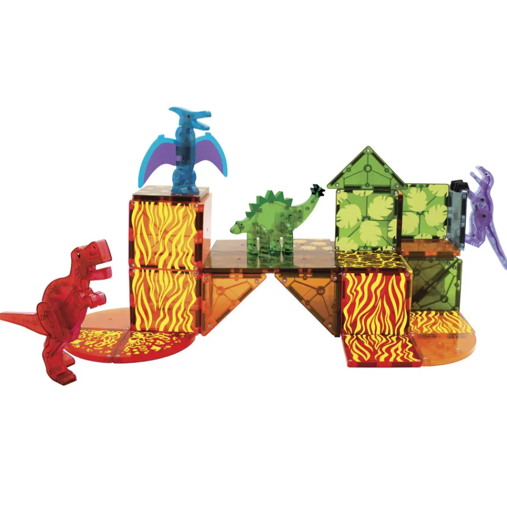 Magna Tiles Magna-T Dino World Set 40 piezas*Niños Construcciones Magnéticas