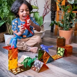 Magna Tiles Magna-T Dino World Set 40 piezas*Niños Construcciones Magnéticas