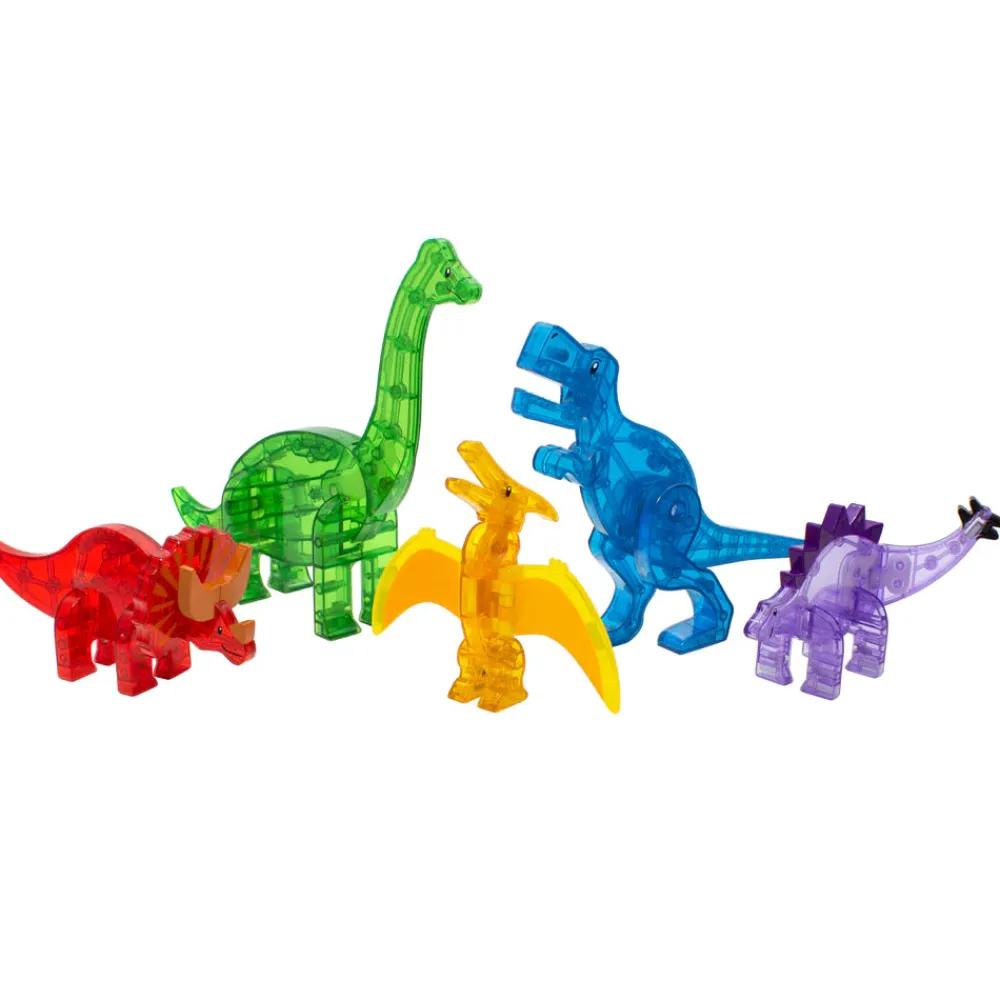 Magna Tiles Magna-T Dino World Set 5 piezas*Niños Construcciones Magnéticas