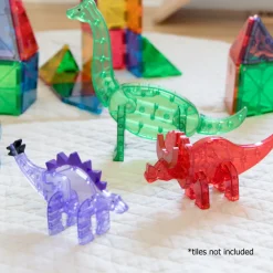 Magna Tiles Magna-T Dino World Set 5 piezas*Niños Construcciones Magnéticas